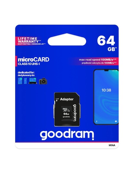 Microcard atminties kortelė 64GB micro SD XC UHS-I Class 10 + SD adapteris
 
Microcard atminties kortelė 64GB micro SD XC UHS-I Class 10 + SD adapteris