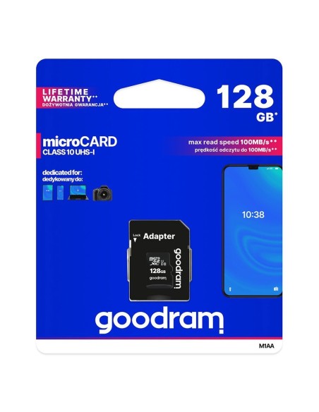 Microcard 128GB micro SD XC UHS-I 10 klasės atminties kortelė + SD adapteris
 
Microcard 128GB micro SD XC UHS-I 10 klasės atminties kortelė + SD adapteris