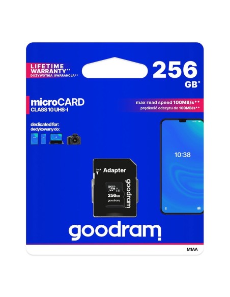 Microcard 256GB micro SD XC UHS-I 10 klasės atminties kortelė + SD adapteris
 
Microcard 256GB micro SD XC UHS-I 10 klasės atminties kortelė + SD adapteris