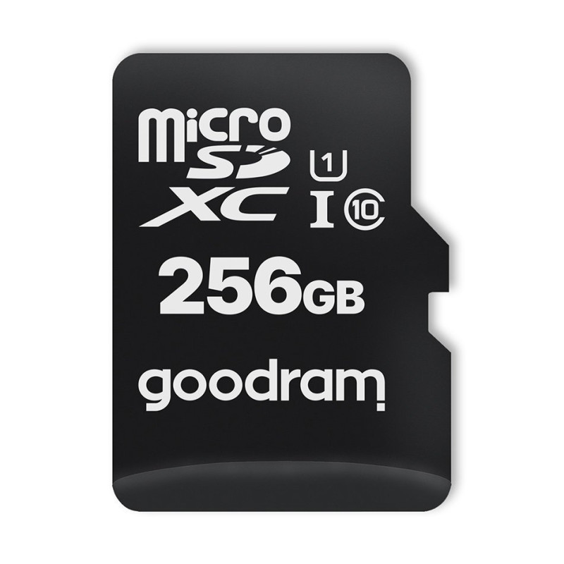 Microcard 256GB micro SD XC UHS-I 10 klasės atminties kortelė + SD adapteris