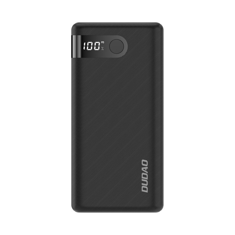 
Powerbank 20000 mAh 2x USB USB-C micro USB 2A su juodu LED ekranu
