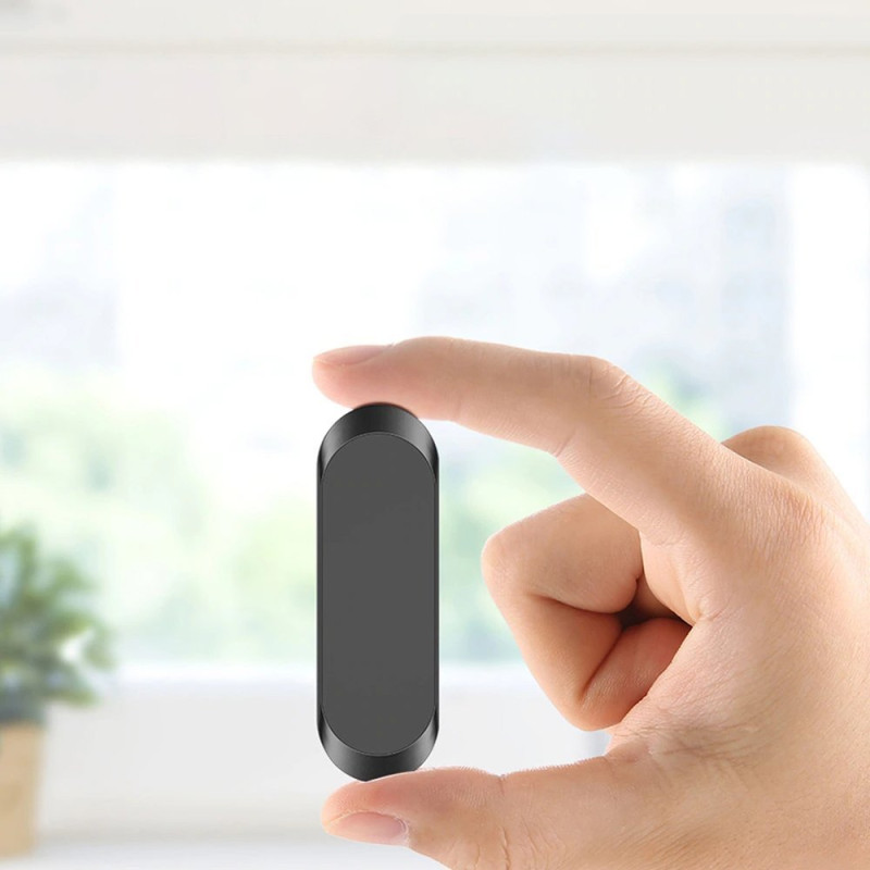 Lipnus magnetinis automobilio prietaisų skydelio laikiklis, juodas