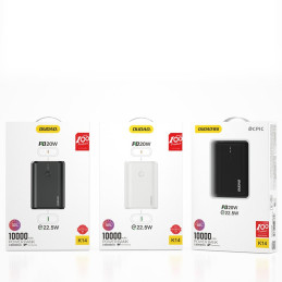 
Powerbank 10000mAh Power Delivery Quick Charge 3.0 22.5W juoda
