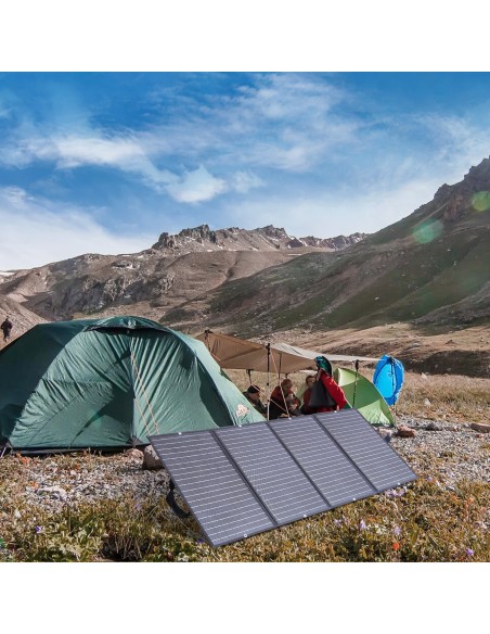 160W sulankstomas saulės turistinis saulės įkroviklis juodas 160W sulankstomas saulės turistinis saulės įkroviklis juodas