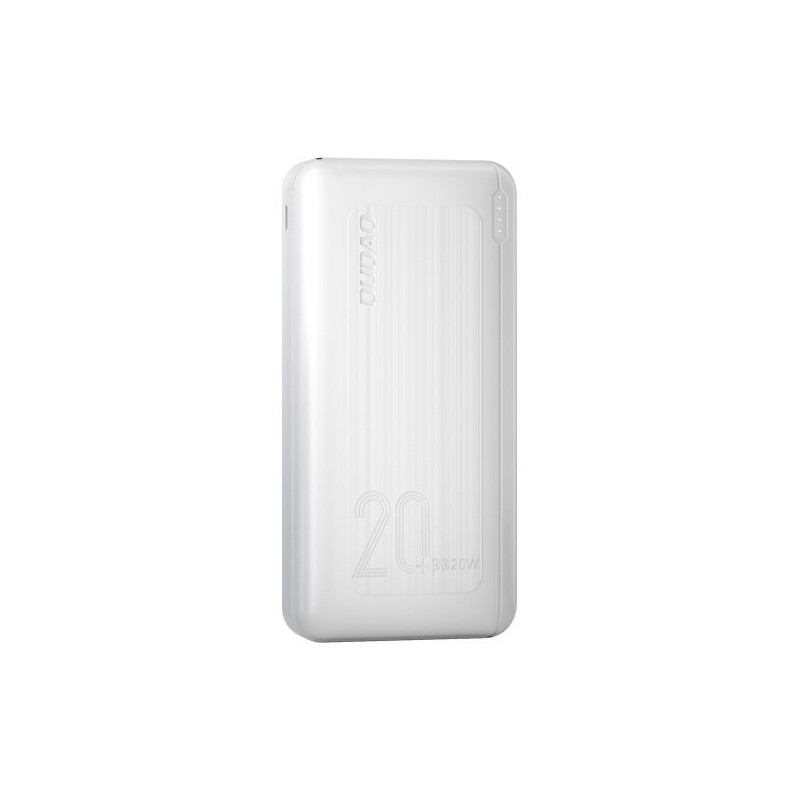 Powerbank 20000mAh maitinimo tiekimas 20W greitas įkrovimas 3.0 2x USB USB-C balta