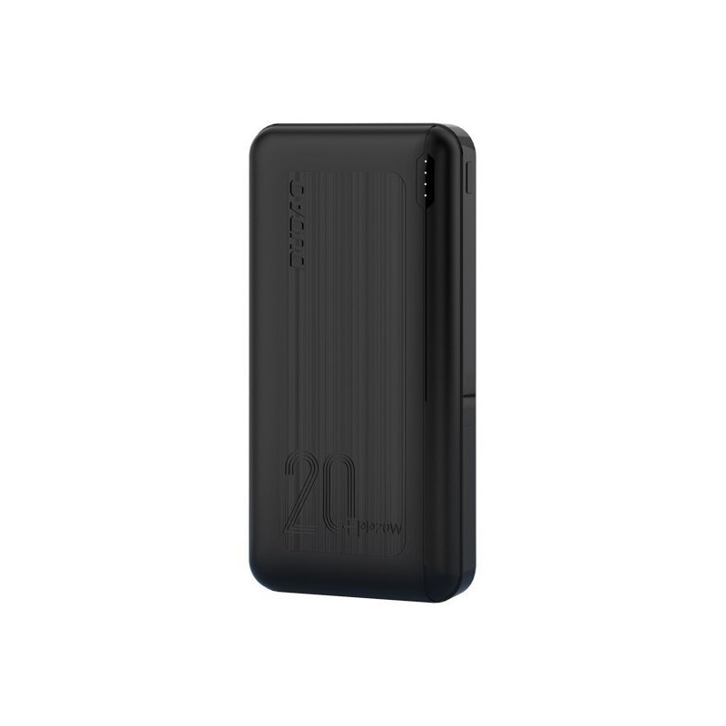 Powerbank 20000mAh maitinimo tiekimas 20W greitas įkrovimas 3.0 2x USB USB-C juodas
