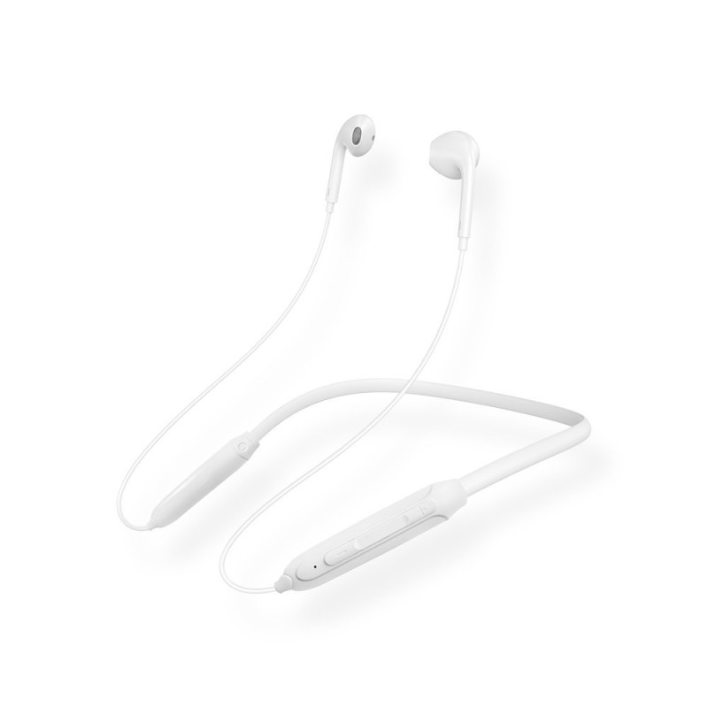 Magnetic Suction belaidės Bluetooth į ausis įdedamos ausinės, baltos