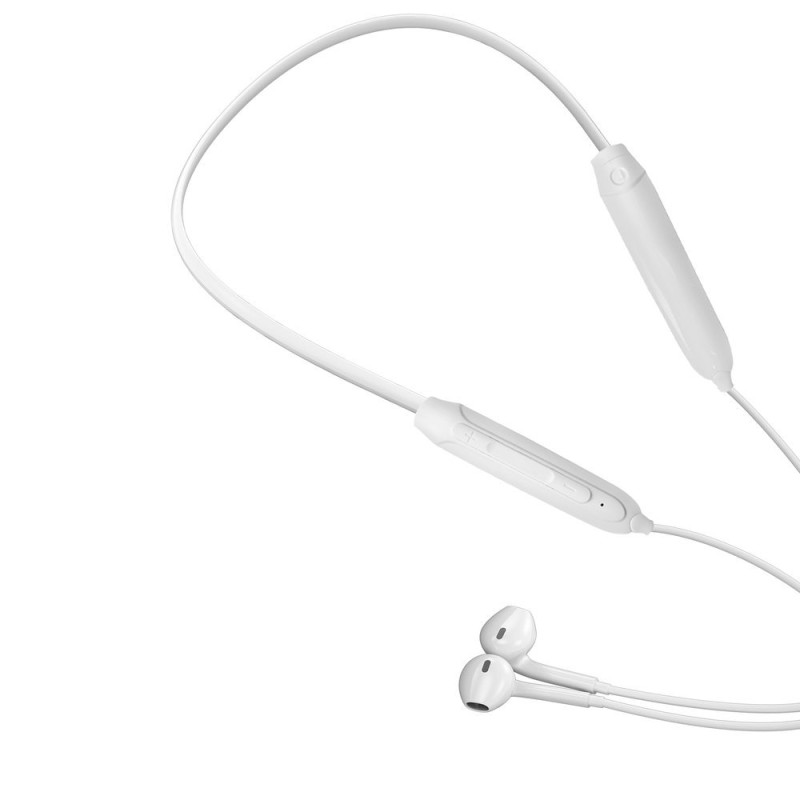 Magnetic Suction belaidės Bluetooth į ausis įdedamos ausinės, baltos