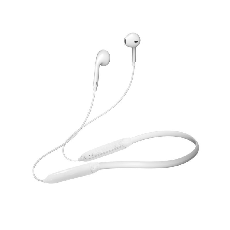 Magnetic Suction belaidės Bluetooth į ausis įdedamos ausinės, baltos