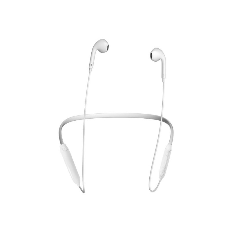 Magnetic Suction belaidės Bluetooth į ausis įdedamos ausinės, baltos