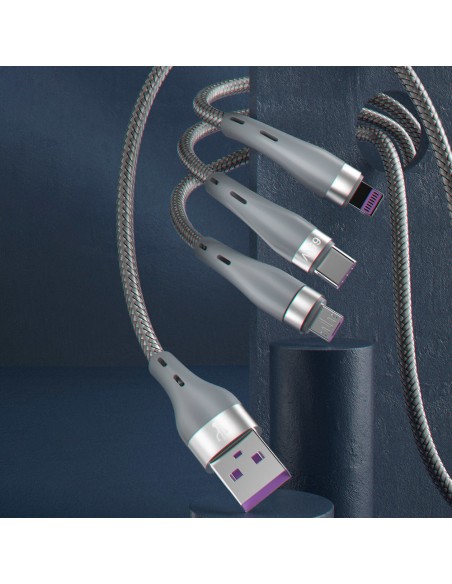 3in1 kabelis USB – Lightning microUSB USB-C 65W 1,2m pilka
 
3in1 kabelis USB – Lightning microUSB USB-C 65W 1,2m pilka