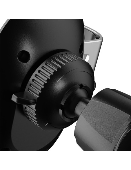 
Qi 15W indukcinis pakrovėjas + gravitacinis automobilinis laikiklis grotelėms, juodas
