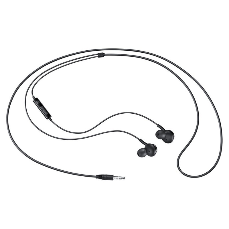 Į ausis įdedamos ausinės 3,5 mm mini lizdas su nuotolinio valdymo pultu ir mikrofonu, juodos spalvos