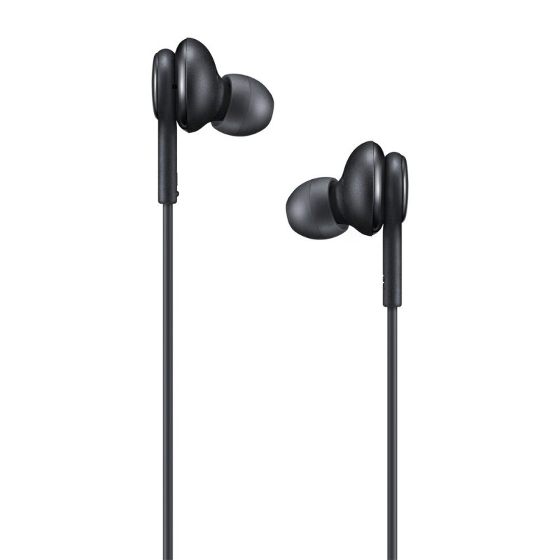 Į ausis įdedamos ausinės 3,5 mm mini lizdas su nuotolinio valdymo pultu ir mikrofonu, juodos spalvos