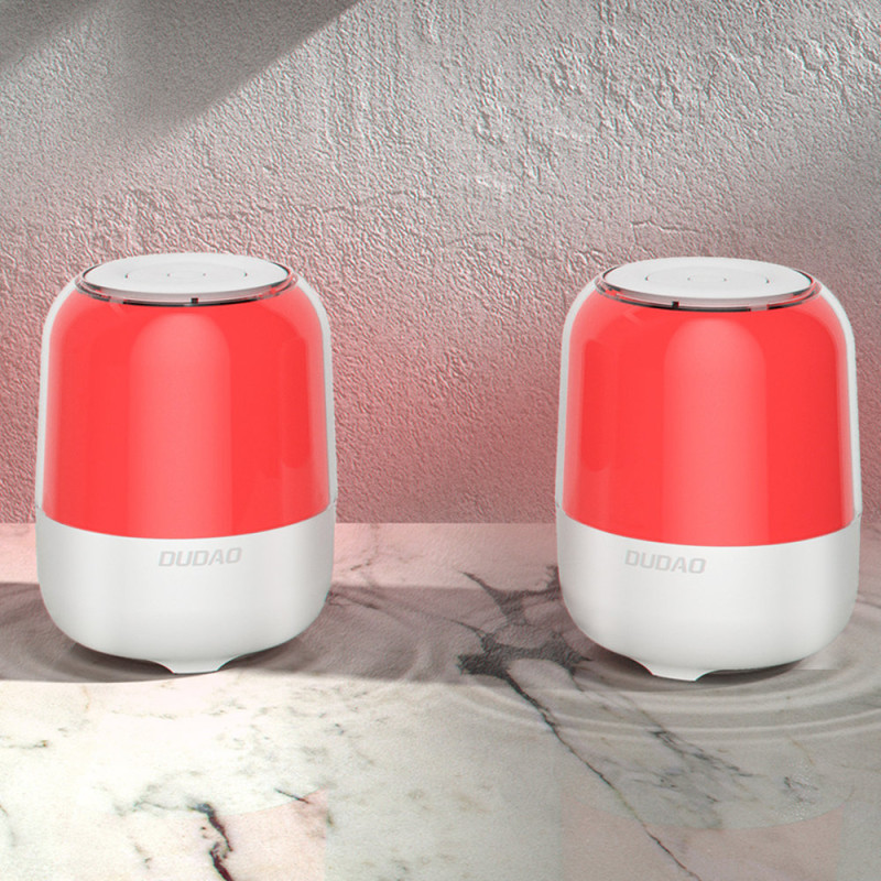 Belaidė Bluetooth 5.0 5W kolonėlė su RGB apšvietimu, balta