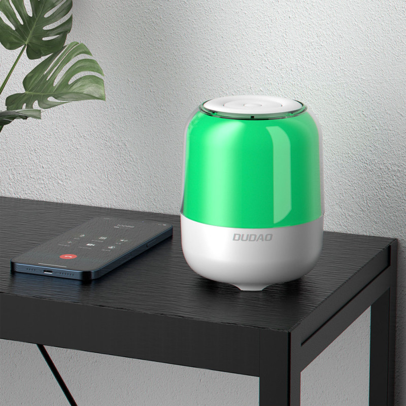 Belaidė Bluetooth 5.0 5W kolonėlė su RGB apšvietimu, balta