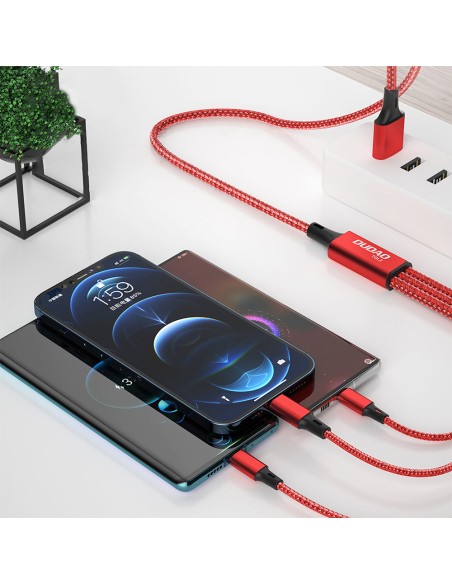 3in1 Kabelis universalus įkrovimo laidas USB-C microUSB Lightning 1,2 m juodas
 
3in1 Kabelis universalus įkrovimo laidas USB-C microUSB Lightning 1,2 m juodas