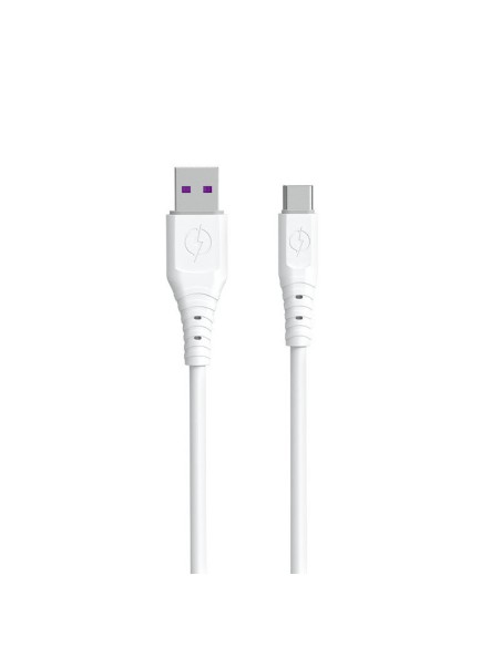 
Lankstus USB - USB-C laidas 6A 1m baltas
