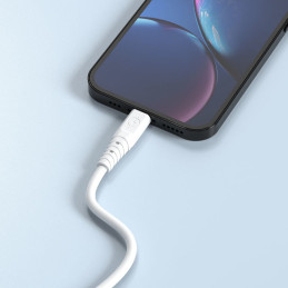 
Lankstus USB - USB-C laidas 6A 1m baltas
