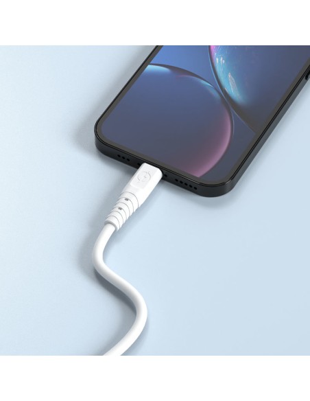 
Lankstus USB - USB-C laidas 6A 1m baltas
