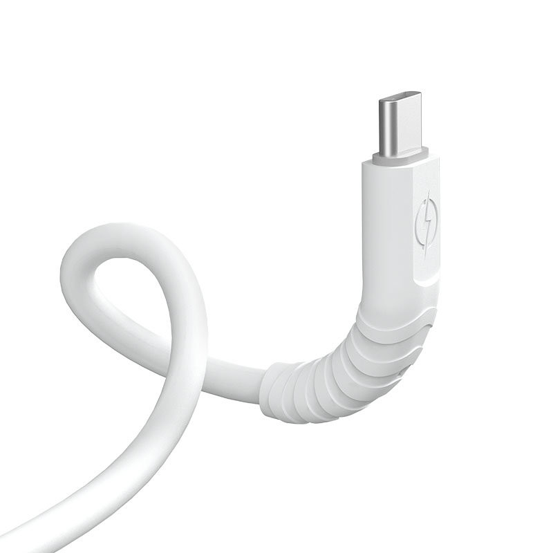
Lankstus kabelis USB-C - USB-C 6A 1m baltas
