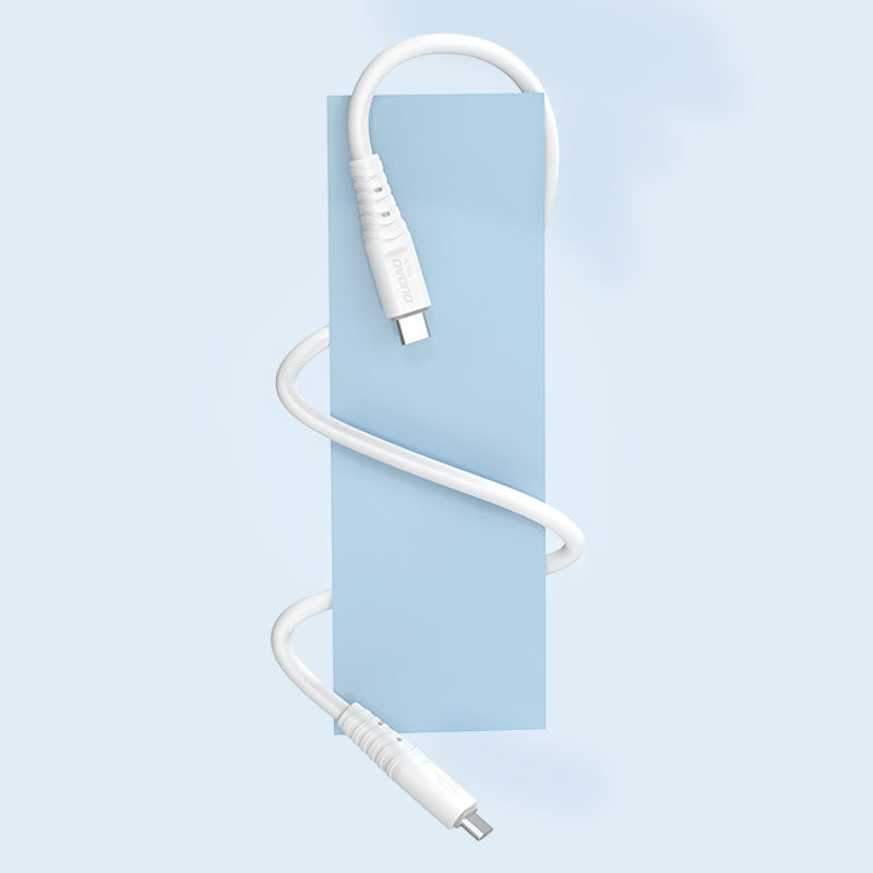 Lankstus kabelis USB-C - USB-C 6A 1m baltas