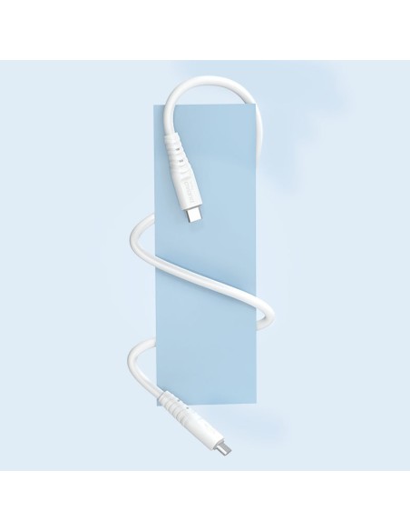 
Lankstus kabelis USB-C - USB-C 6A 1m baltas
