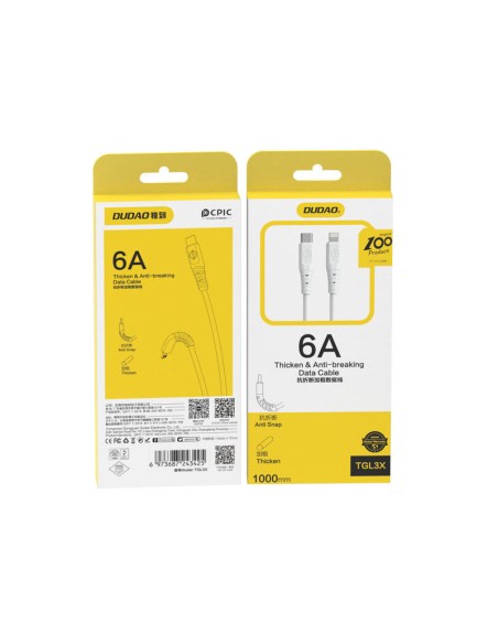 Lankstus USB-C – Lightning iPhone laidas, baltas
 
Lankstus USB-C – Lightning iPhone laidas, baltas