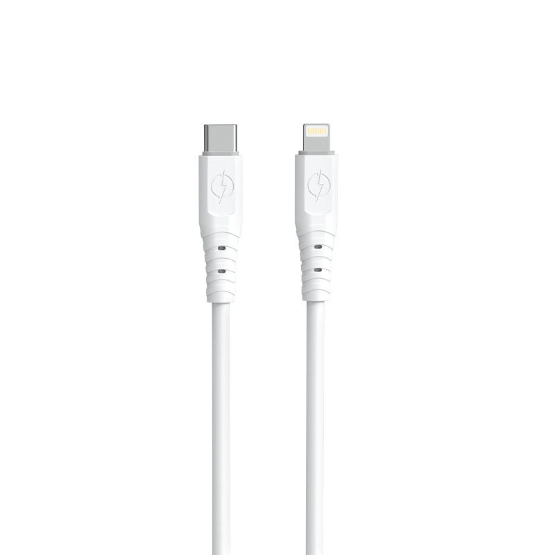 Lankstus USB-C – Lightning iPhone laidas, baltas