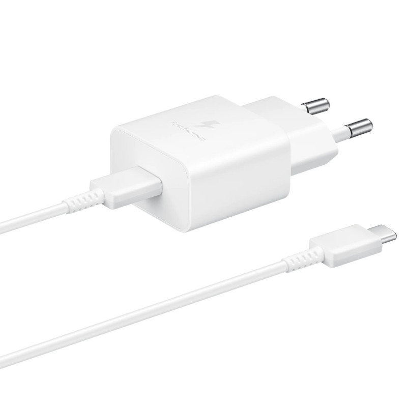 USB-C 15W PD AFC sieninis įkroviklis + baltas USB-C laidas
USB-C 15W PD AFC sieninis įkroviklis + baltas USB-C laidas