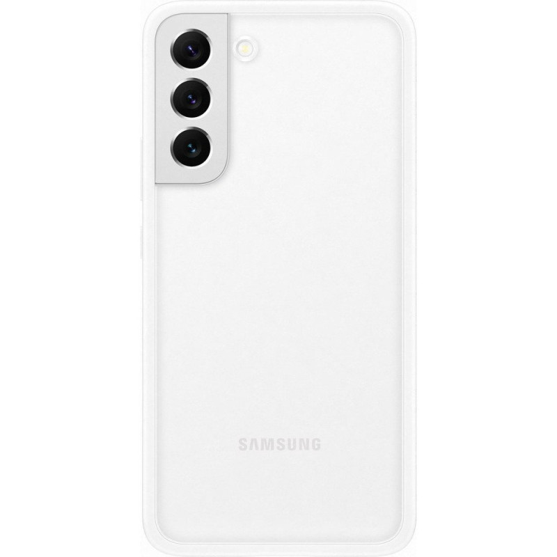 Dėklas su veidrodžiu, skirtas Galaxy S22+ Frame Cover, baltas