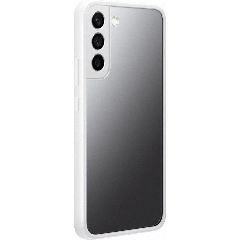 Dėklas su veidrodžiu, skirtas Galaxy S22+ Frame Cover, baltas