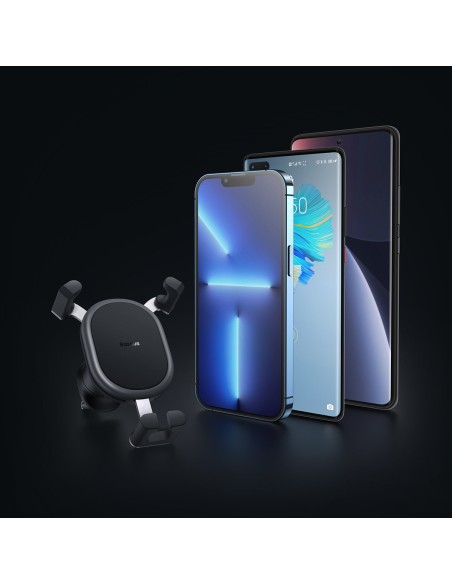 Gravitacinis automobilinis telefono laikiklis orlaidei juodas Gravitacinis automobilinis telefono laikiklis orlaidei juodas