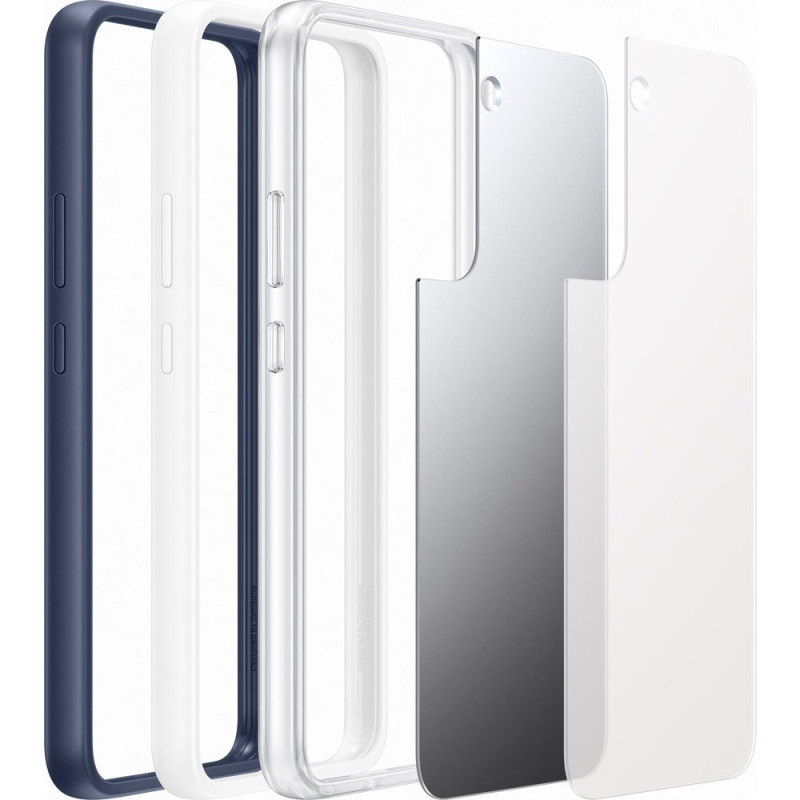 Dėklas su veidrodžiu, skirtas Galaxy S22+ Frame Cover, baltas