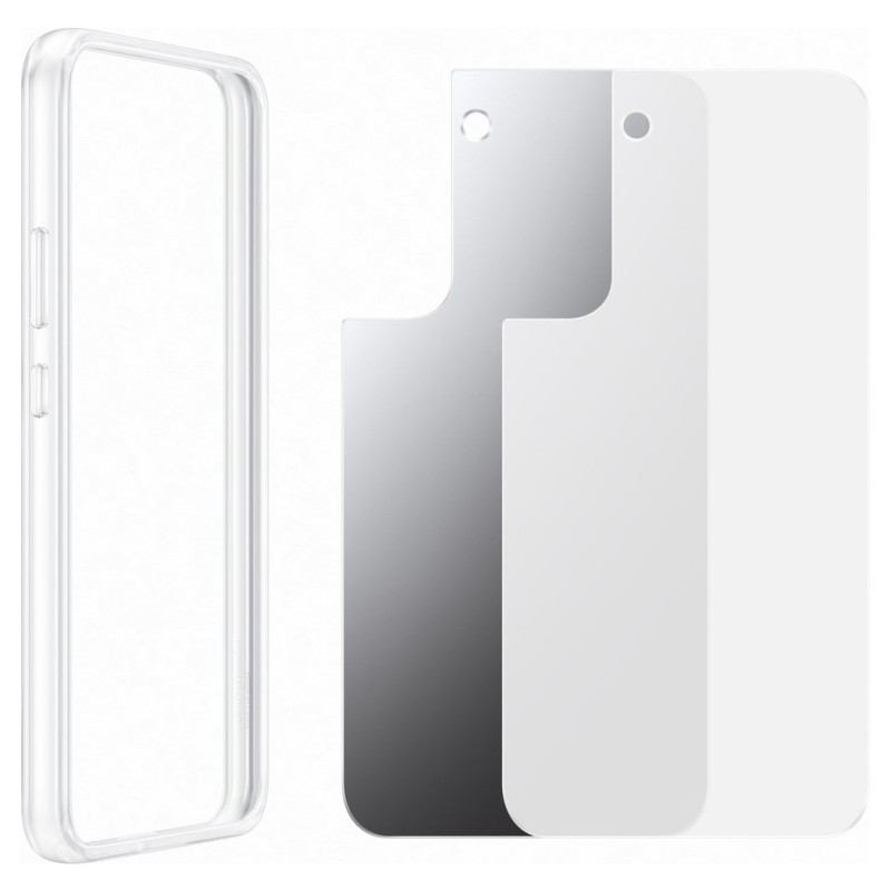 Skaidrus dėklas su veidrodžiu, skirtas Galaxy S22+ Frame Cover