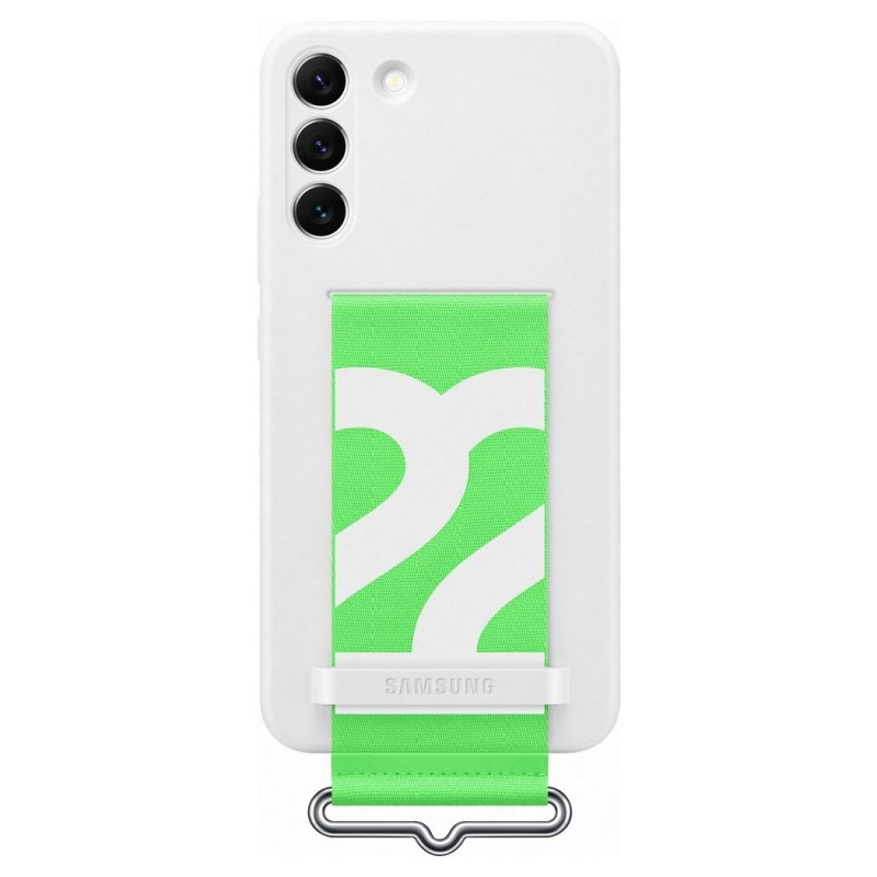 
Guminis silikoninis dėklas Galaxy S22+ Silicone Cover baltas
