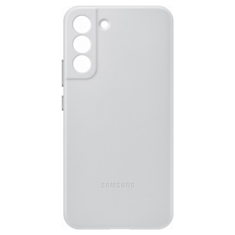 Odinis dėklas iš natūralios odos skirtas Galaxy S22+ Leather Cover, šviesiai pilkas