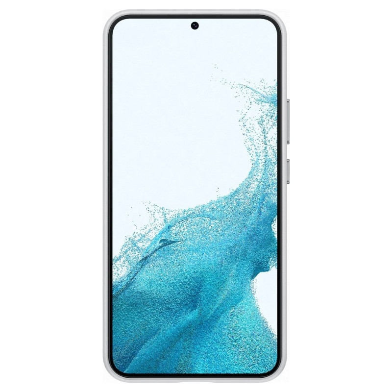 Odinis dėklas iš natūralios odos skirtas Galaxy S22+ Leather Cover, šviesiai pilkas