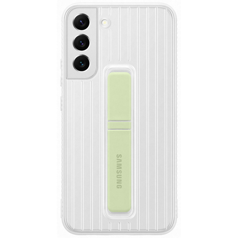 
Dėklas su stovu, skirtu Galaxy S22 apsauginiam stovėjimui, baltas
