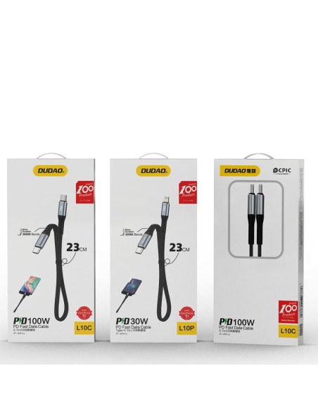 Kabelis plokščias kabelis trumpas USB-C - USB-C L10C PD 100W 23cm juodas
 
Kabelis plokščias kabelis trumpas USB-C - USB-C L10C PD 100W 23cm juodas