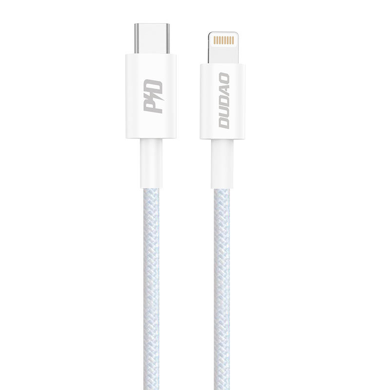iPhone greito įkrovimo laidas USB-C - Lightning PD 20W 1m baltas