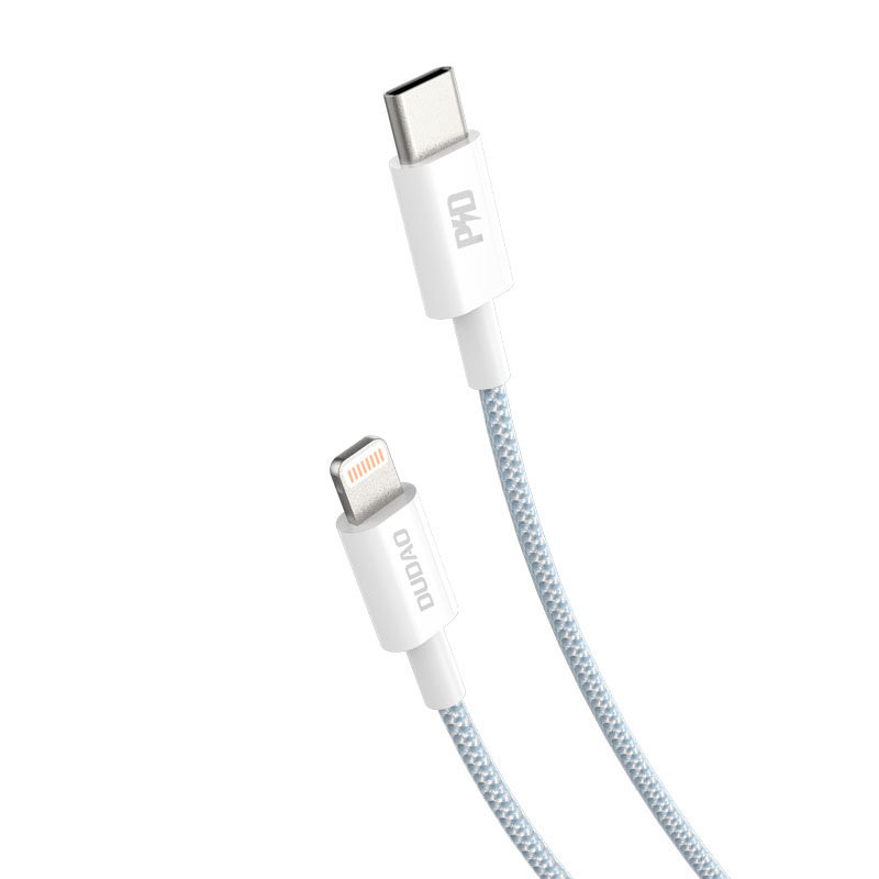 iPhone greito įkrovimo laidas USB-C - Lightning PD 20W 1m baltas