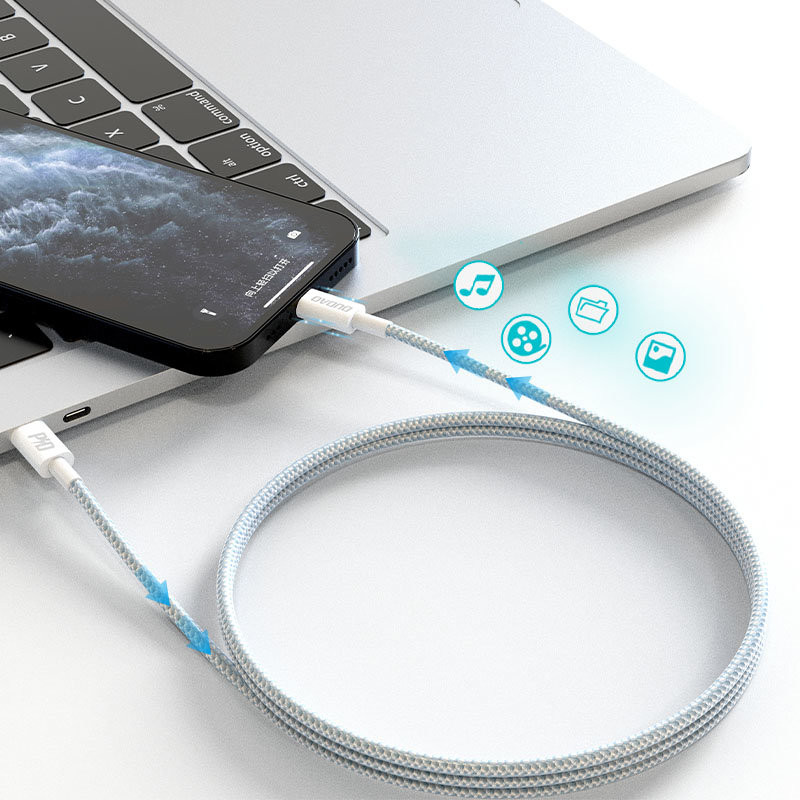 iPhone greito įkrovimo laidas USB-C - Lightning PD 20W 1m baltas