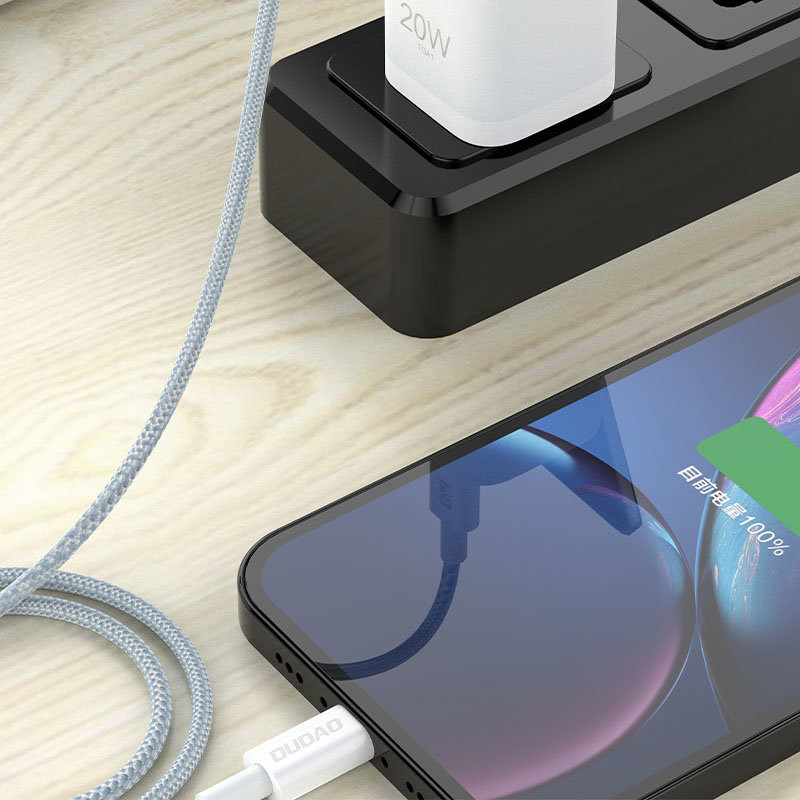 iPhone greito įkrovimo laidas USB-C - Lightning PD 20W 1m baltas