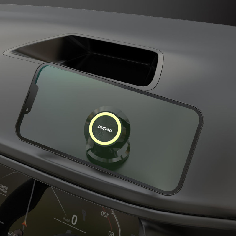 F6H+ magnetinis automobilinis telefono laikiklis prietaisų skydeliui, juodas