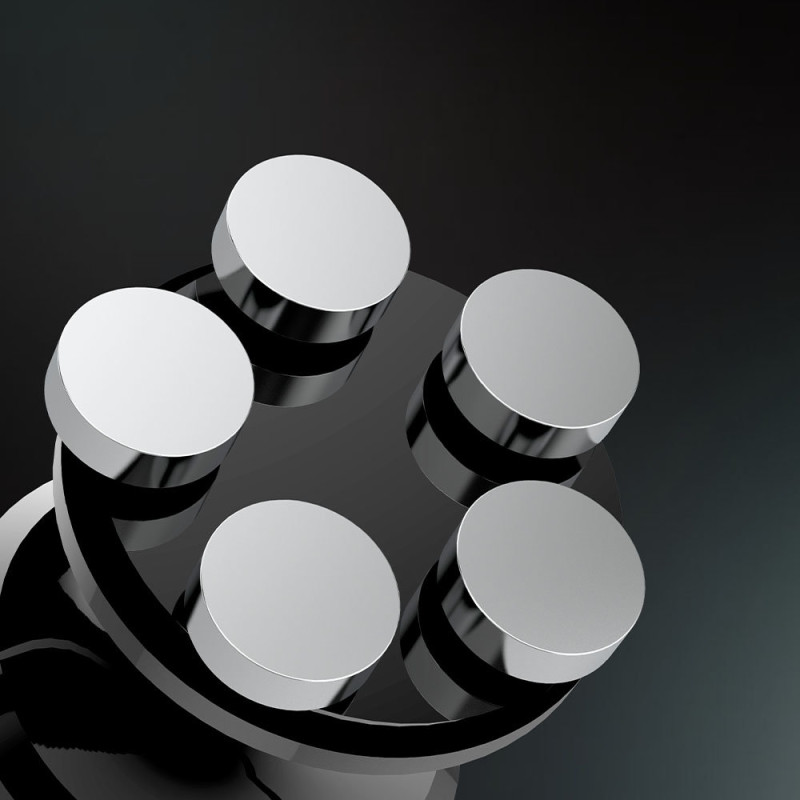 F6H+ magnetinis automobilinis telefono laikiklis prietaisų skydeliui, juodas