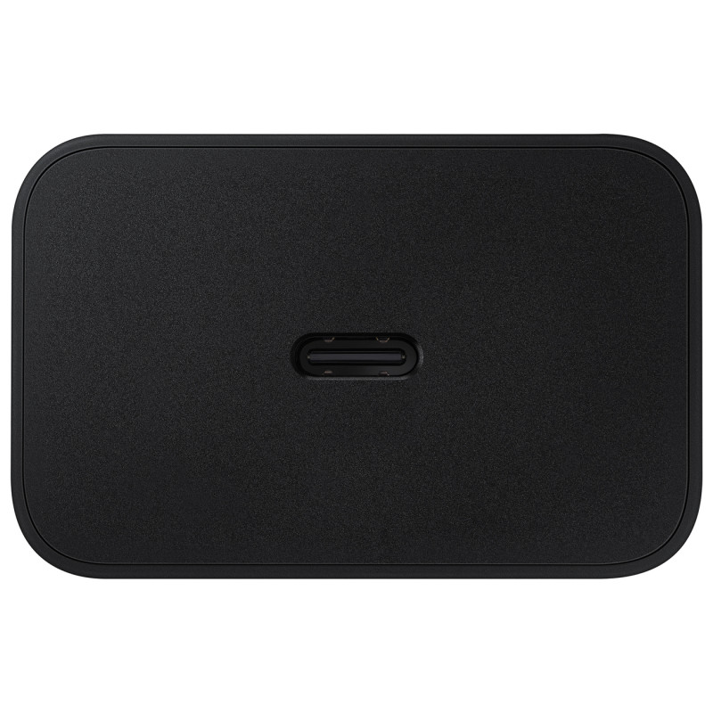 Sieninis įkroviklis su USB-C laidu 45W PD PPS + juodas