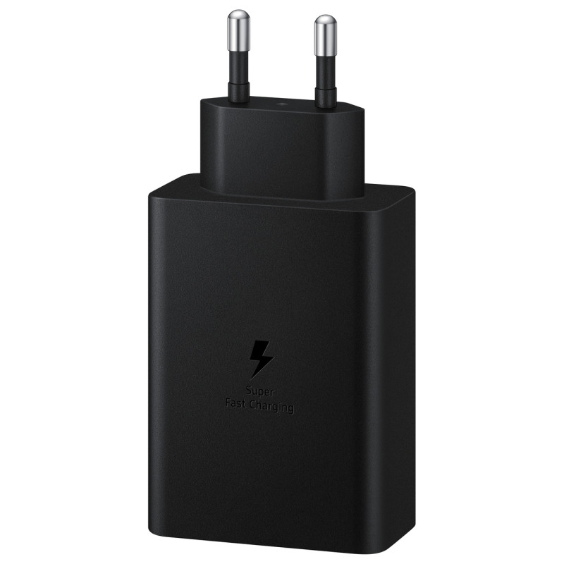 Tinklo įkroviklis 2x USB-C ir 1x USB PPS PD 65W QC 3.0 AFC FCP black