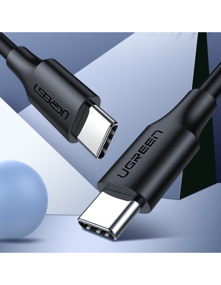 
USB-C laidas įkrovimui ir duomenų perdavimui 3A 2m juodas
