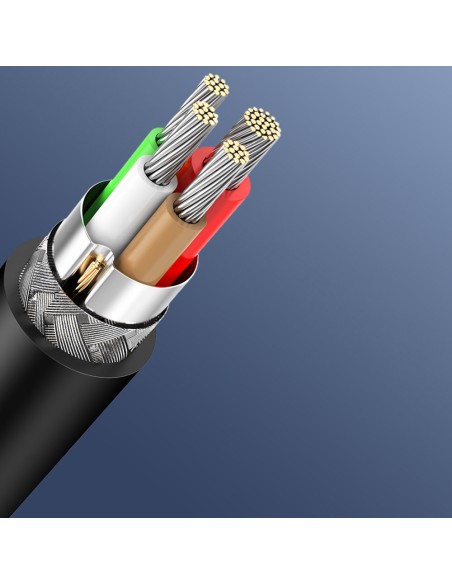 
USB-C laidas įkrovimui ir duomenų perdavimui 3A 2m juodas
